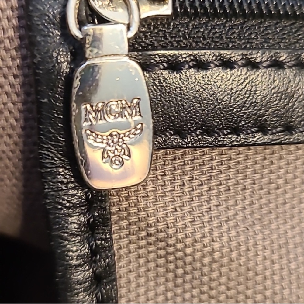 MCM Black Tote with Red and Green Stripes - Picture 12 of 15
